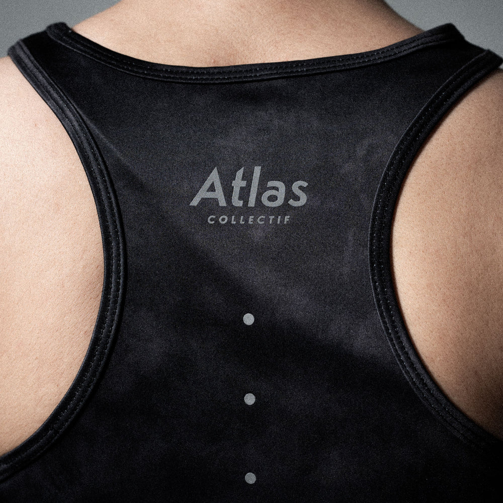 Core WMNS Running Tank V3 - Black Tie-Dye