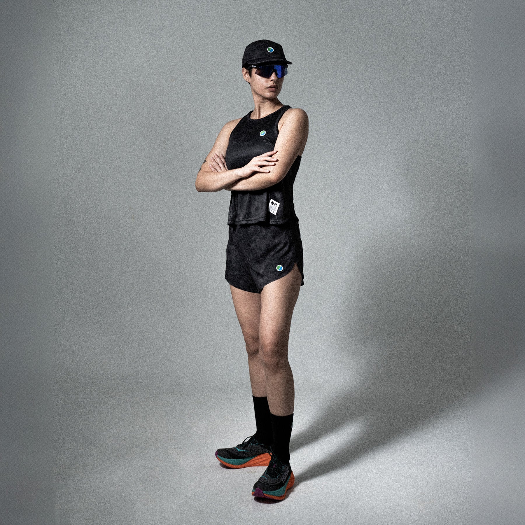 V3 Core WMNS Race Tank Black Tie-Dye