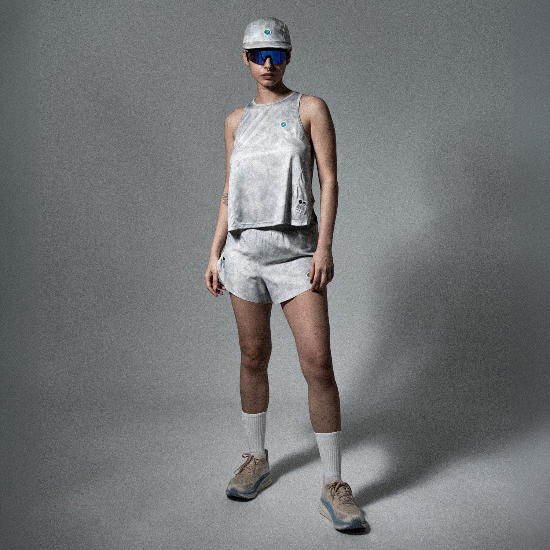 V3 Core WMNS 3" Shorts Grey Tie-Dye
