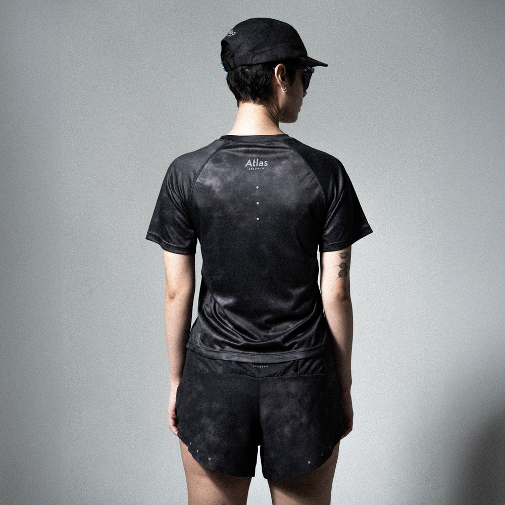 Core WMNS Running Tee V3 - Black Tie-Dye
