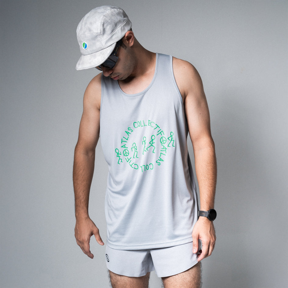 Stride & Quest Singlet Light Grey