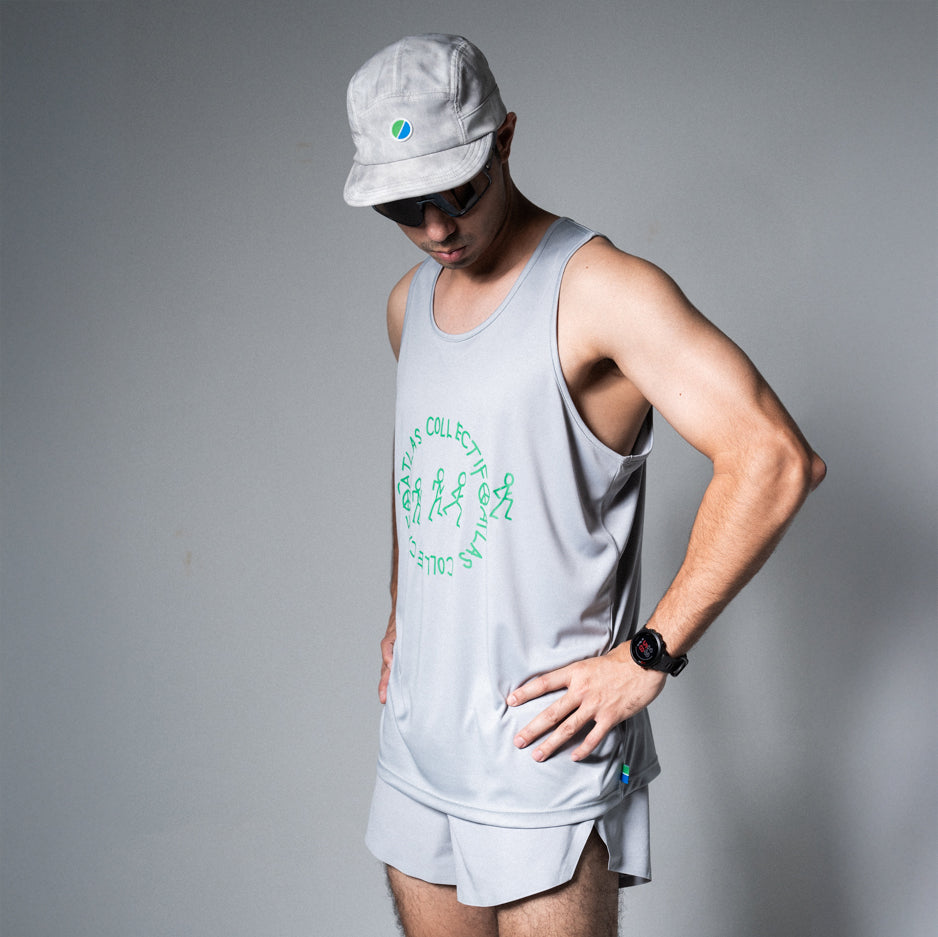 Stride & Quest Singlet Light Grey