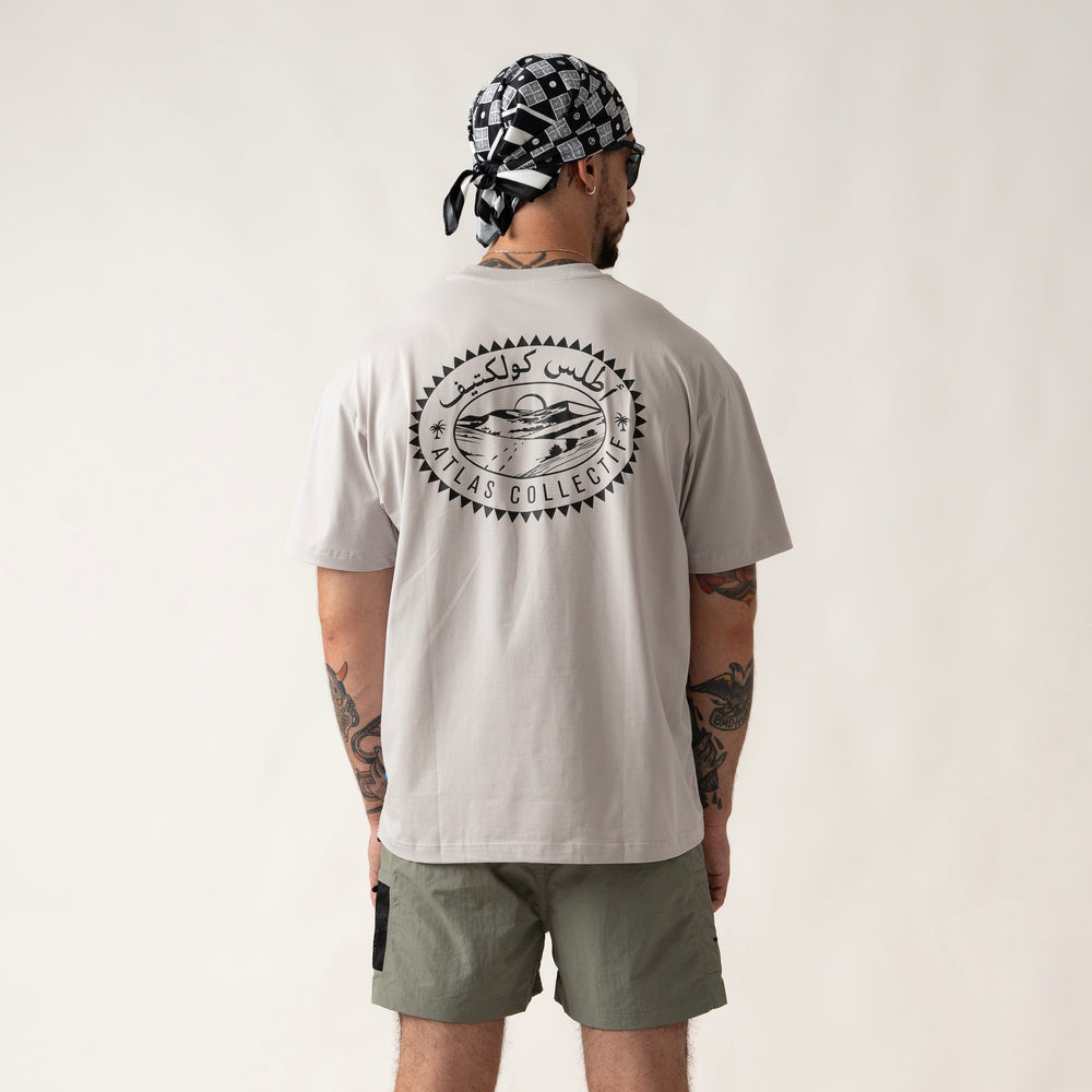 International Running Club Organic Cotton Tee - Light Grey