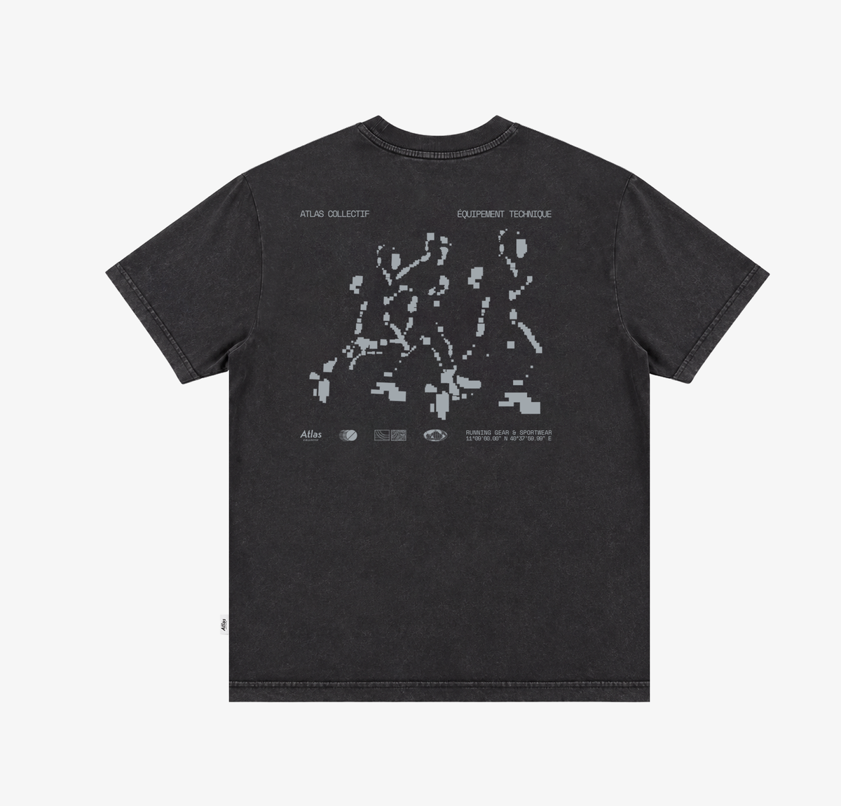 Equipment 3M Reflective Washed Tee Black
