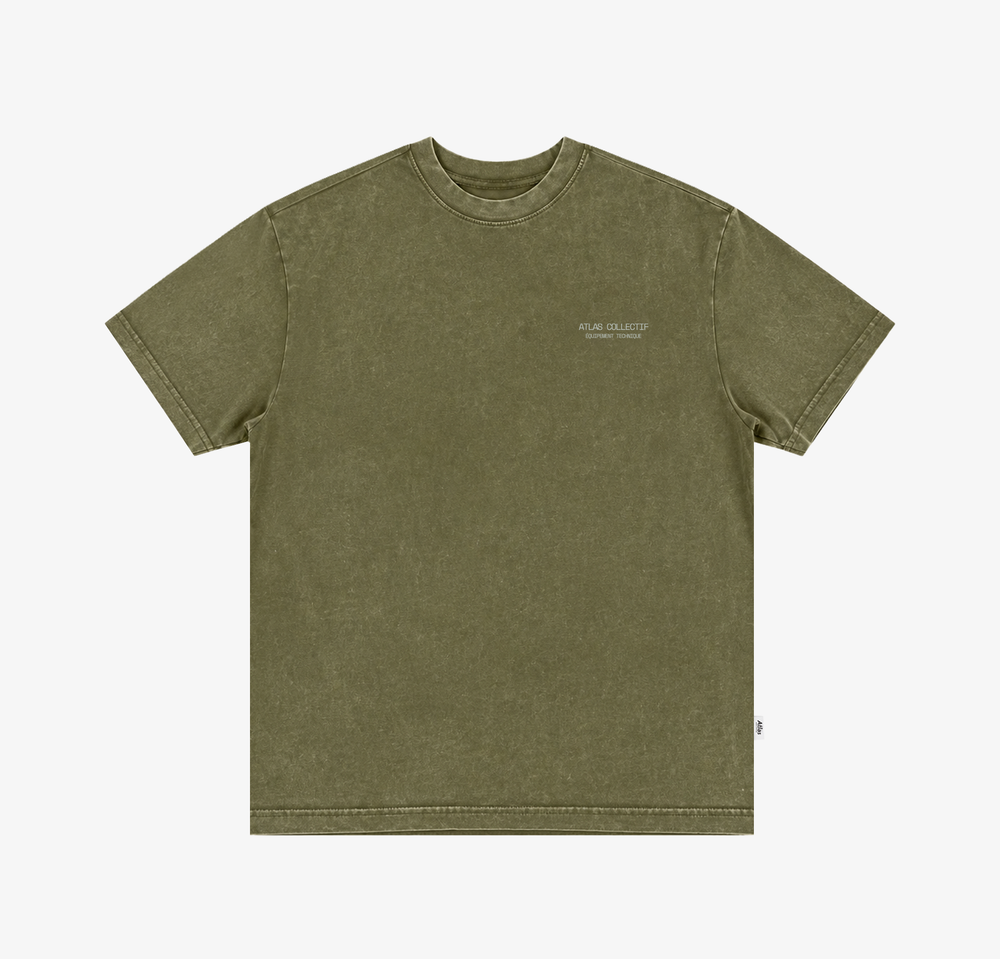 Equipment 3M Reflective Washed Tee Olive