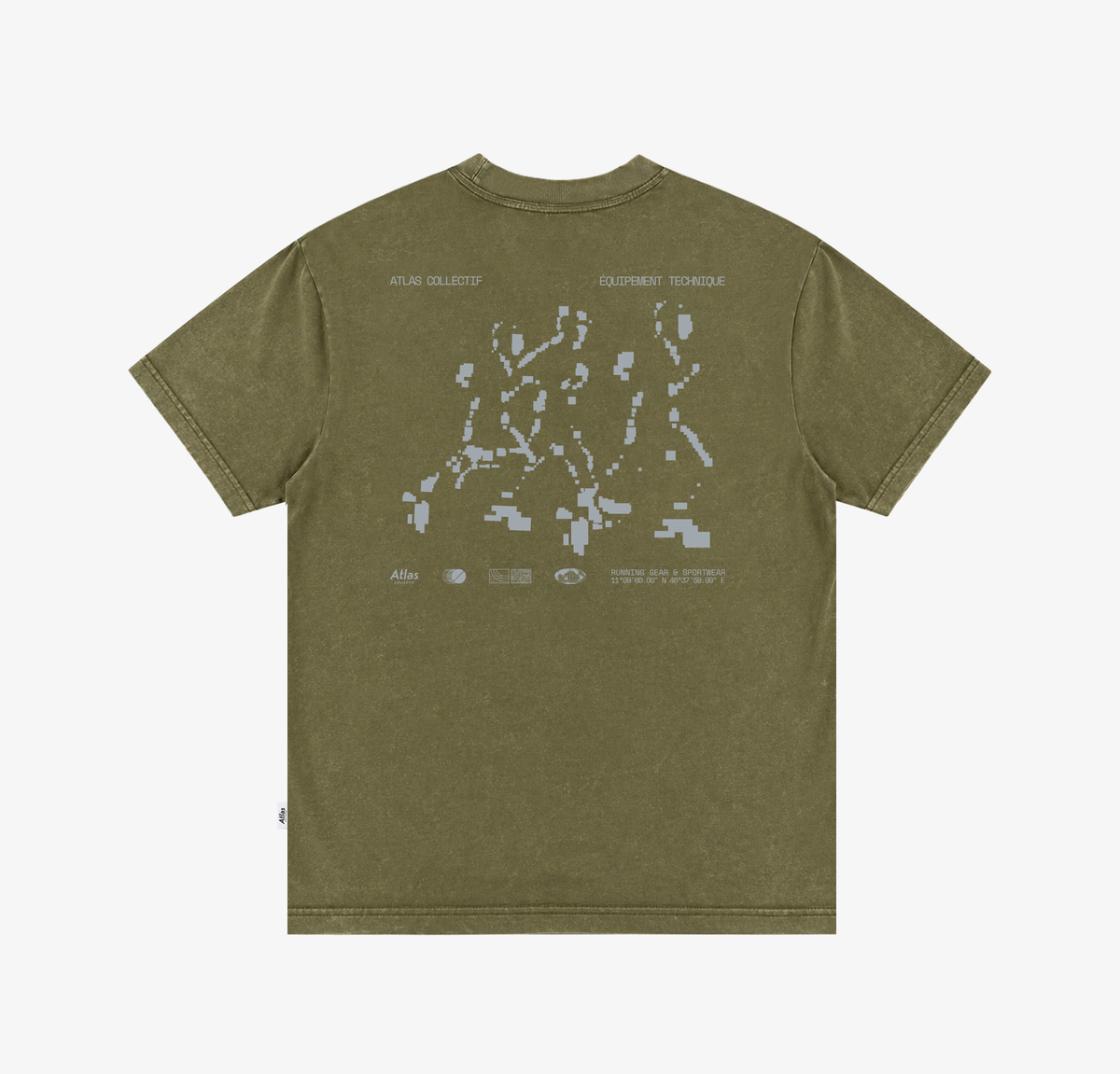 Equipment 3M Reflective Washed Tee Olive