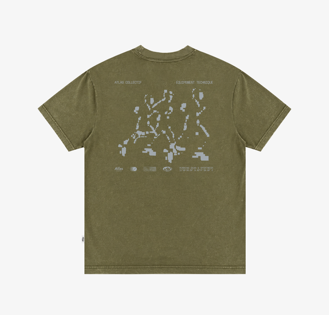 Equipment 3M Reflective Washed Tee Olive