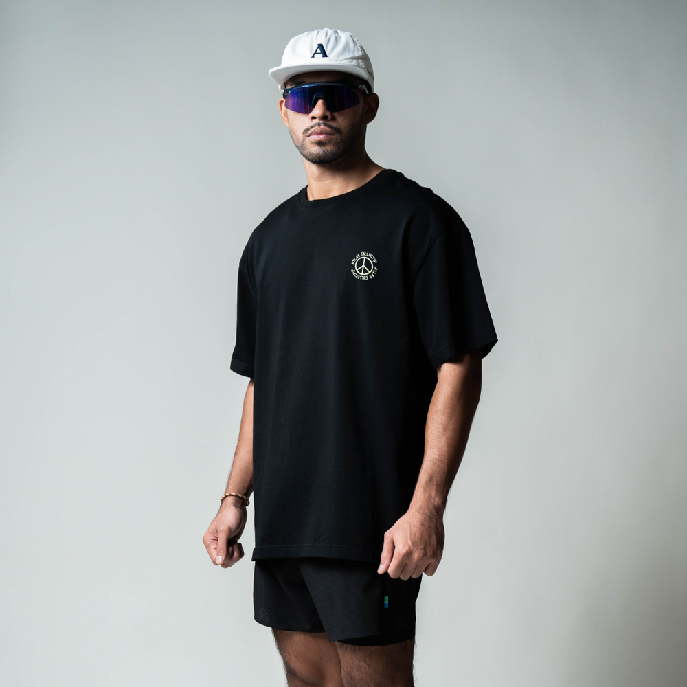 Stride & Quest Organic Cotton Tee - Black