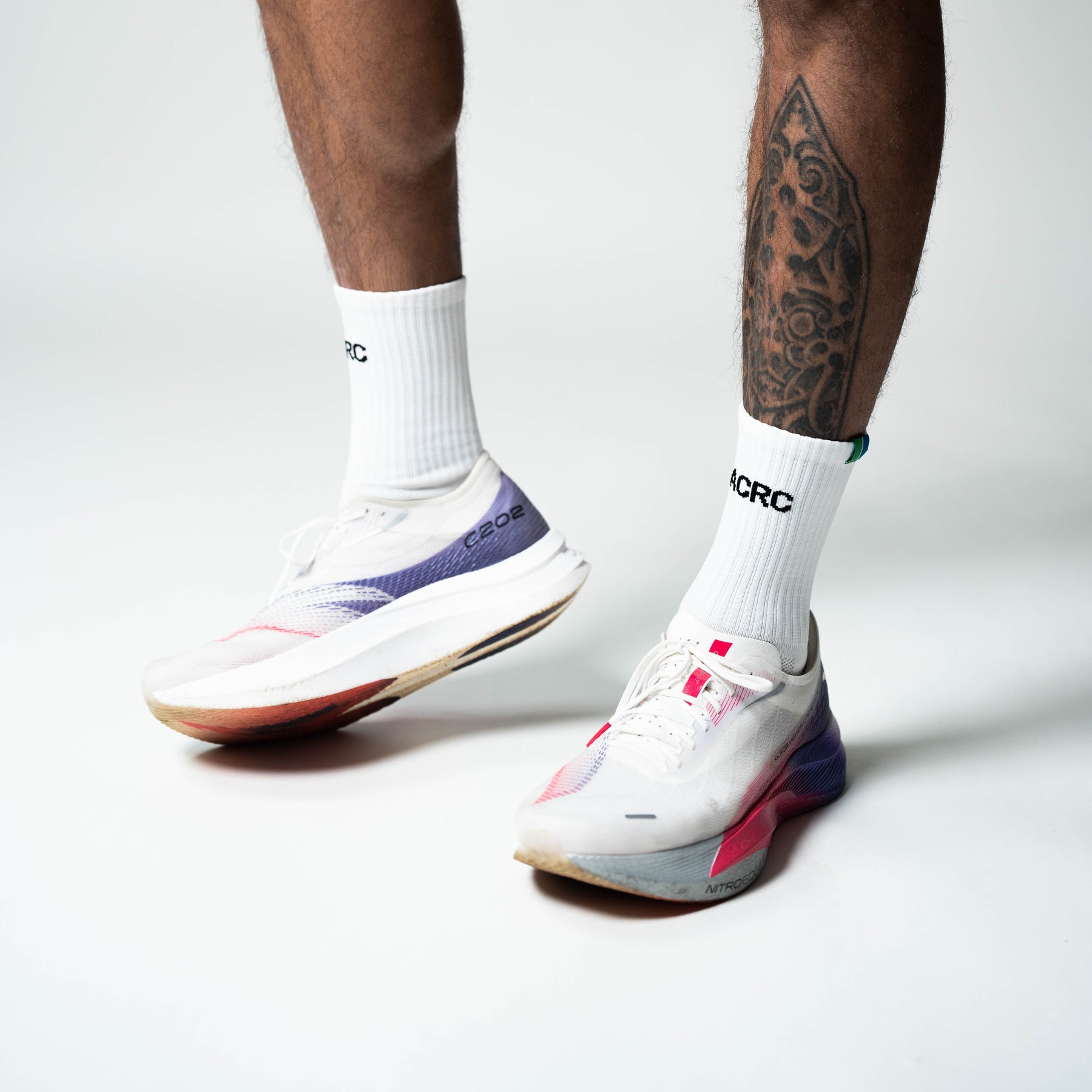 ACRC Minimal Running Socks White