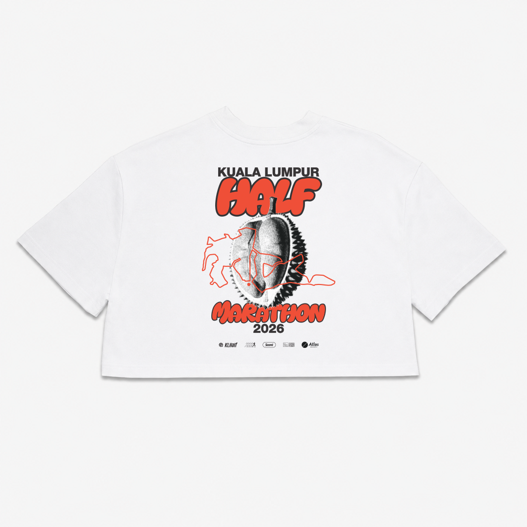 KL Half Durian WMNS Crop Tee White (Pre-Order)