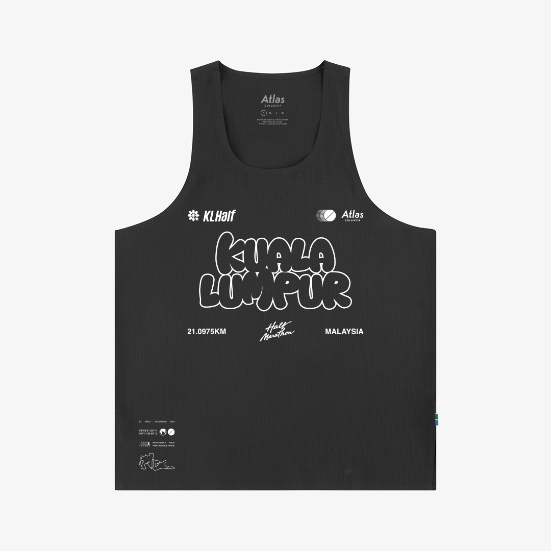 KL Half Kuala Lumpur Running Singlet Black (Pre-Order)