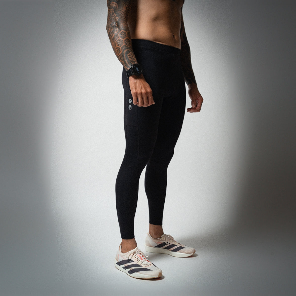 Illumi Trax Full Running Tights Black