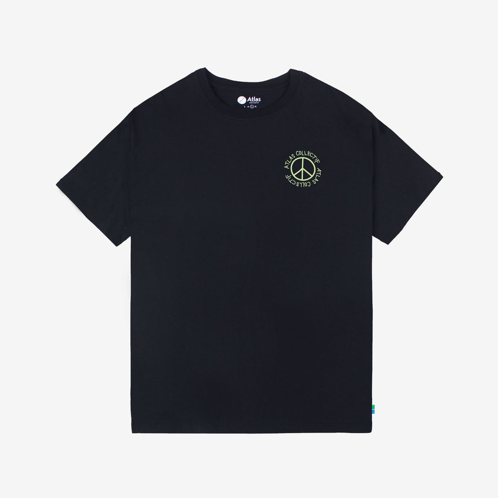 Stride & Quest Organic Cotton Tee - Black