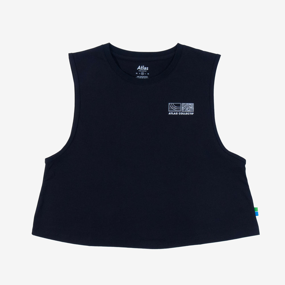 Track & Trail WMNS Organic Cotton Crop Tank - Black
