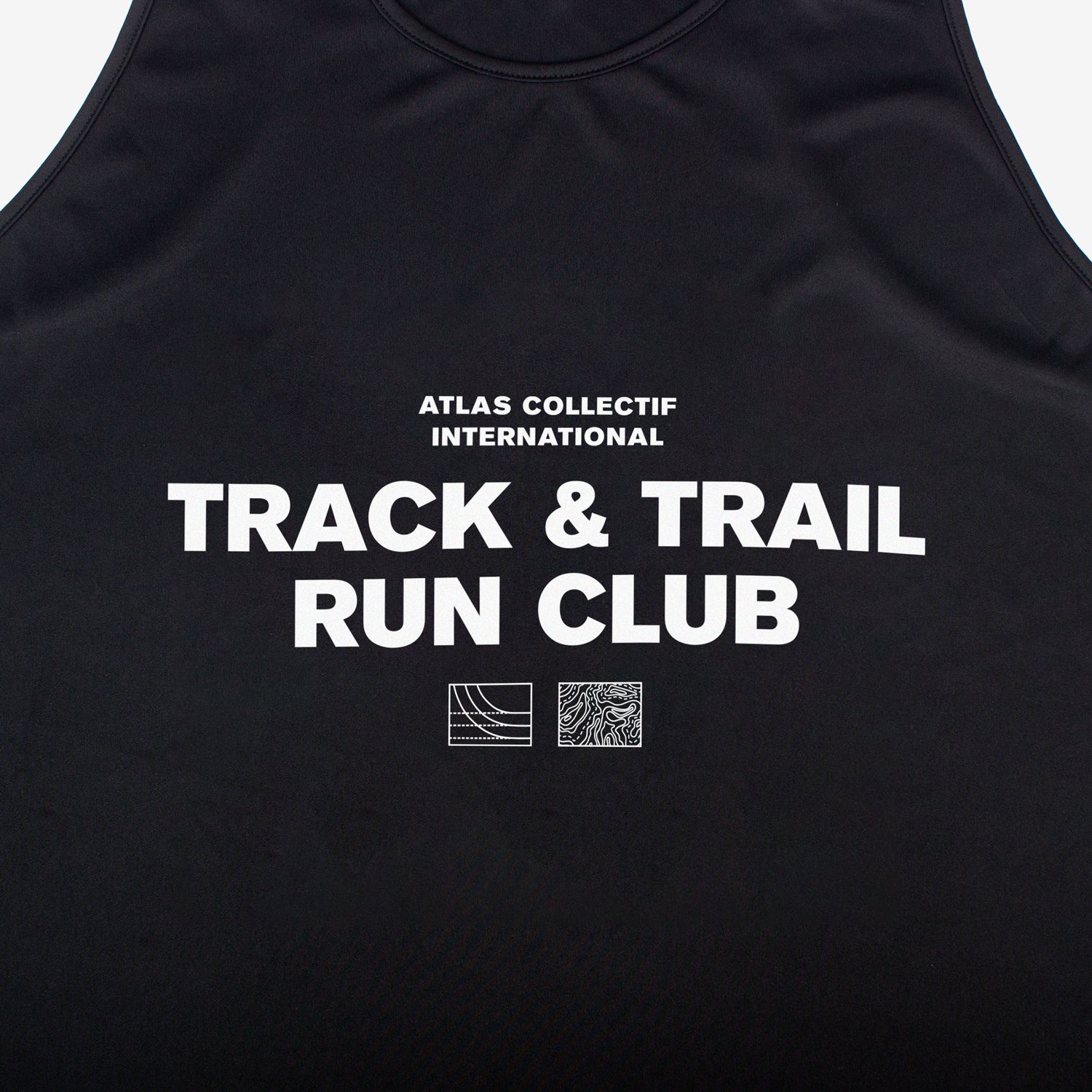 Track & Trail Running Singlet Black
