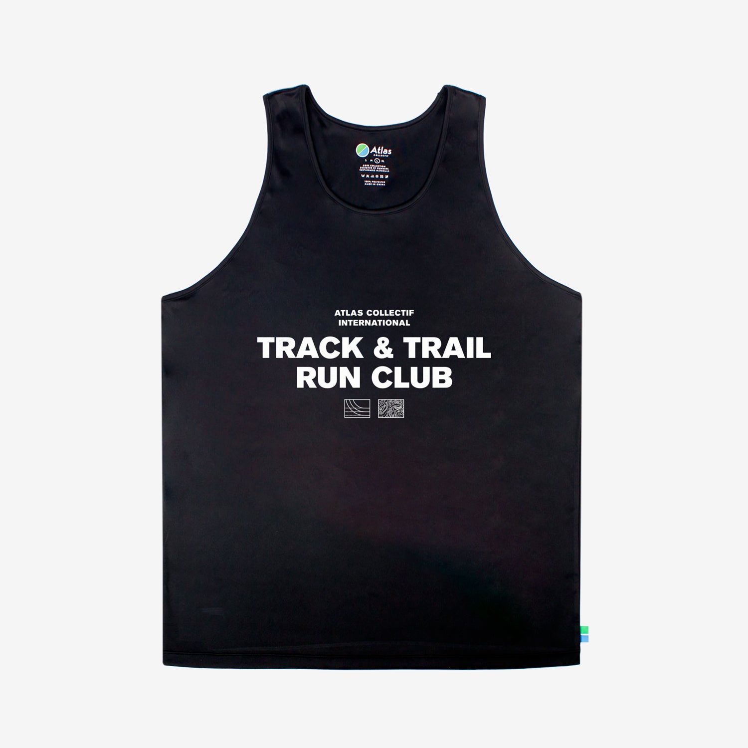 Track & Trail Running Singlet Black