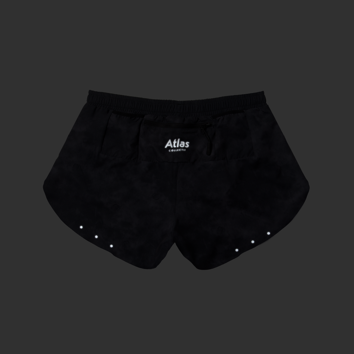 Core WMNS 3" Run Shorts V3 - Black Tie-Dye