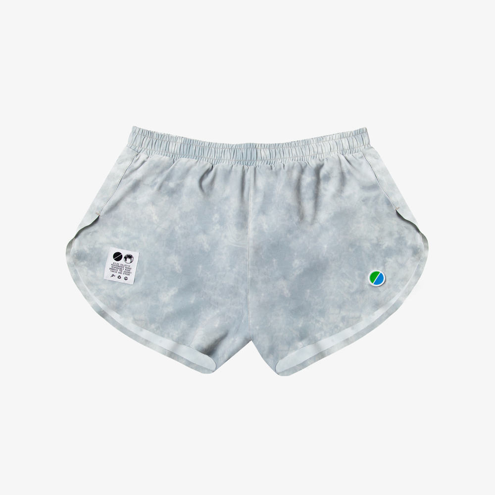 Core WMNS 3" Run Shorts V3 - Grey Tie-Dye