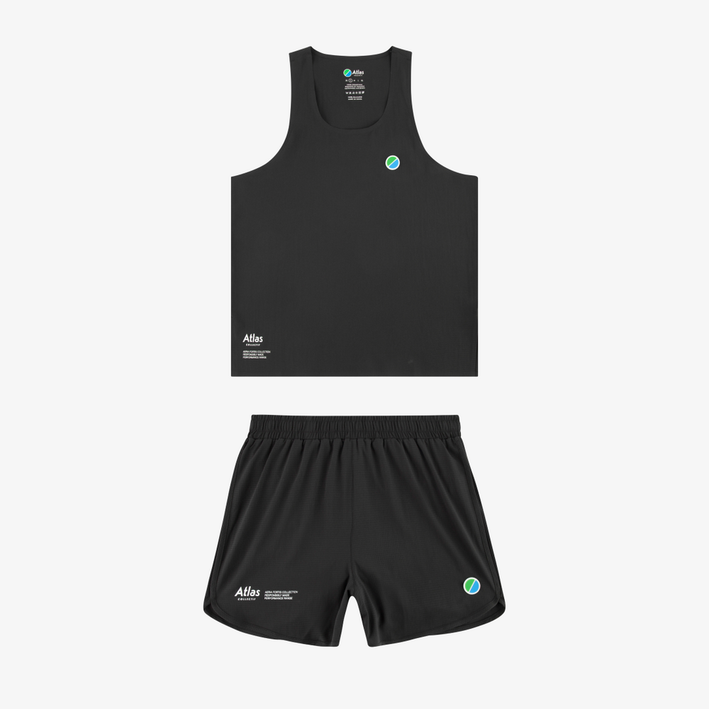 Aeria Fortis Black 4" Shorts & Singlet WMNS Bundle
