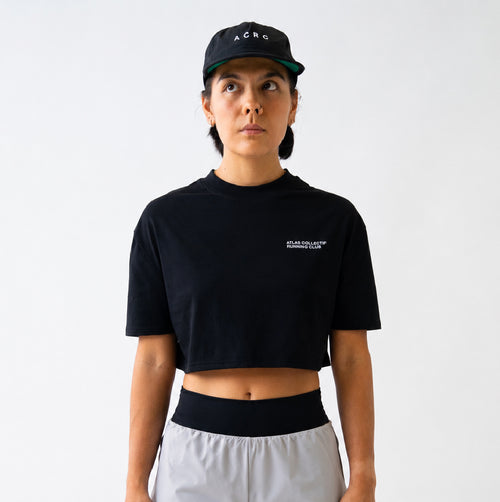 ACRC Hybrid Crop Tee Black