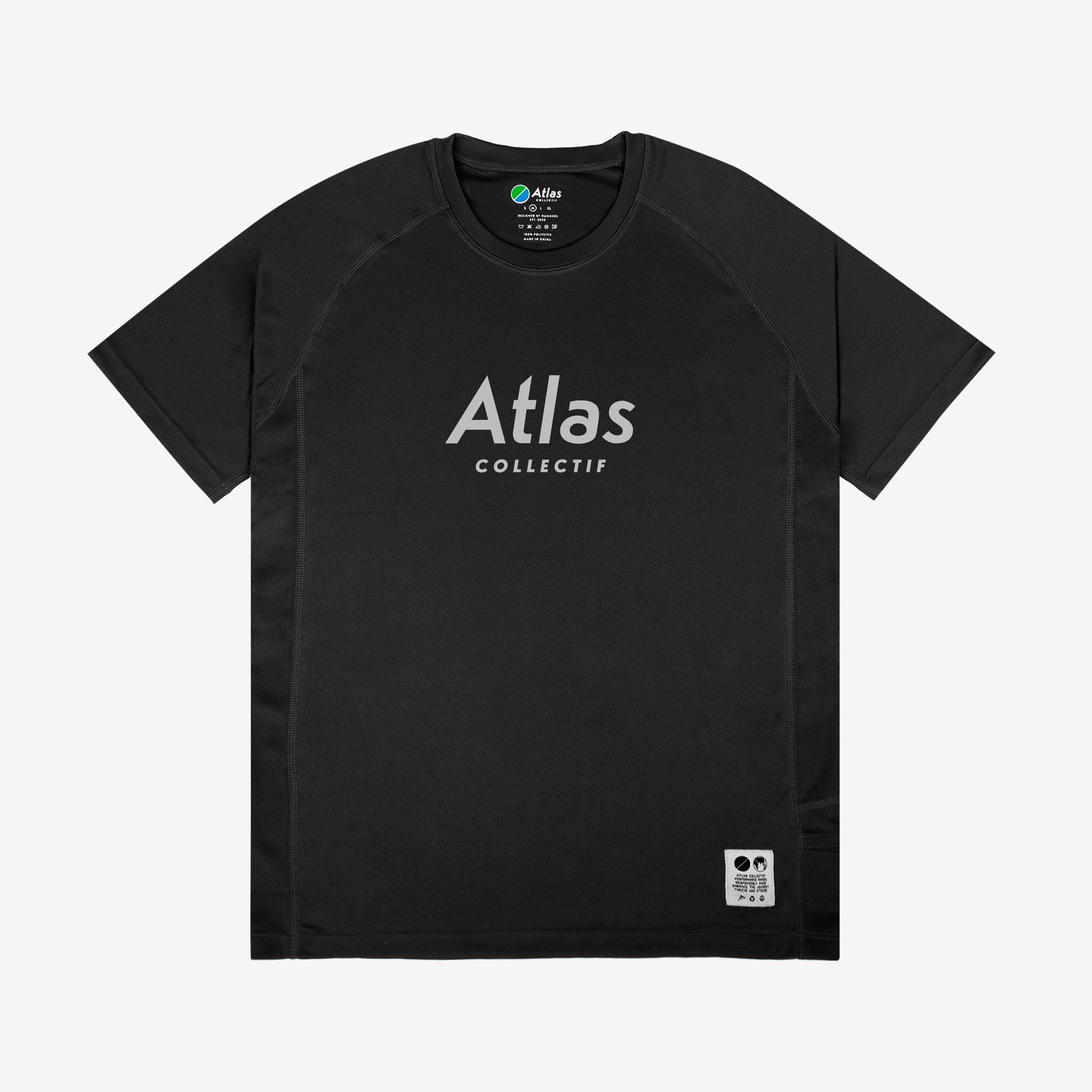 Illumi Trax Running T-Shirt Black – Atlas Collectif