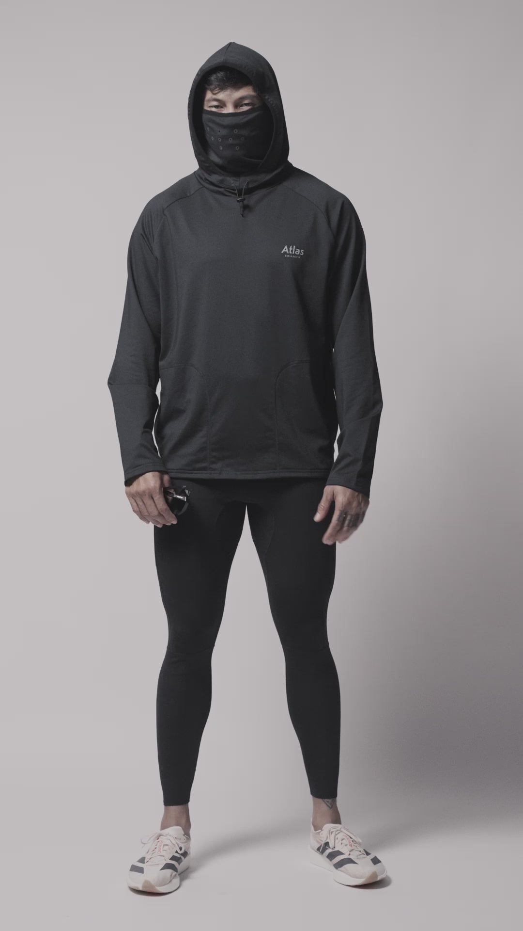 Illumi Trax Running Balaclava Hoodie Black