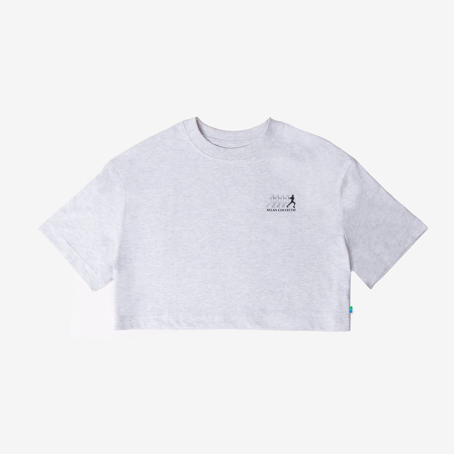 (R)unwind Organic Cotton WMNS Crop Top Heather Grey