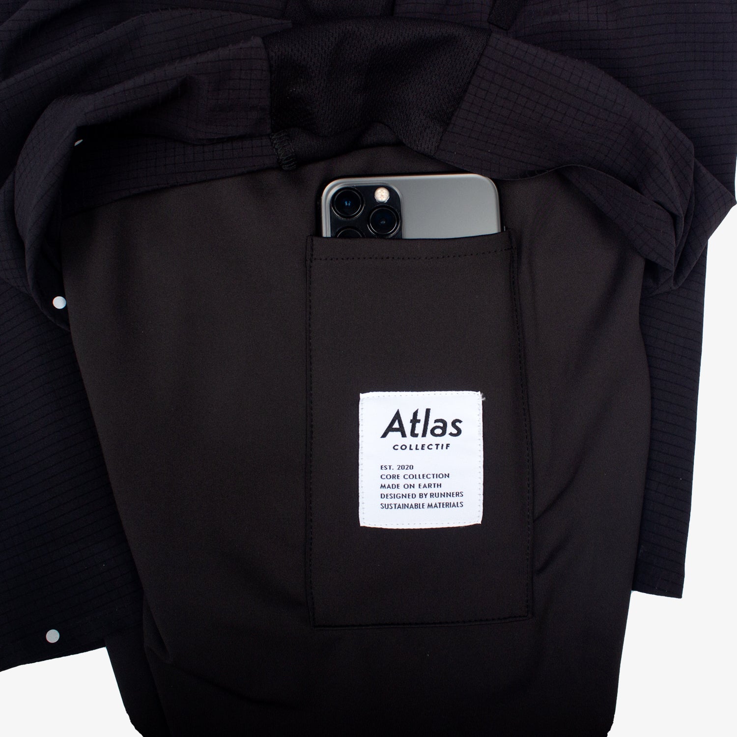 Core 2 in 1 Running Shorts - Black - Atlas Collectif