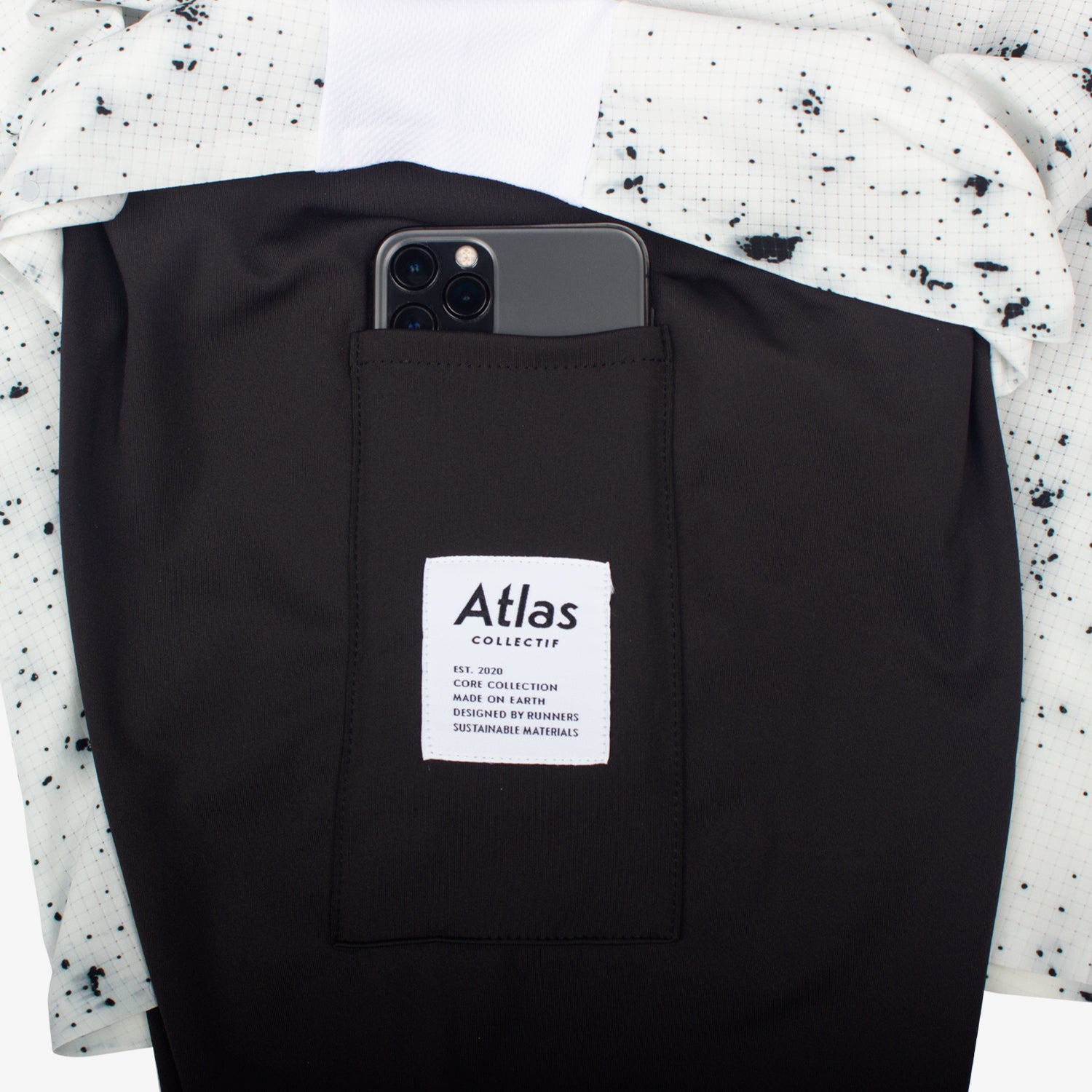 Core 2 in 1 Running Shorts - White - Atlas Collectif