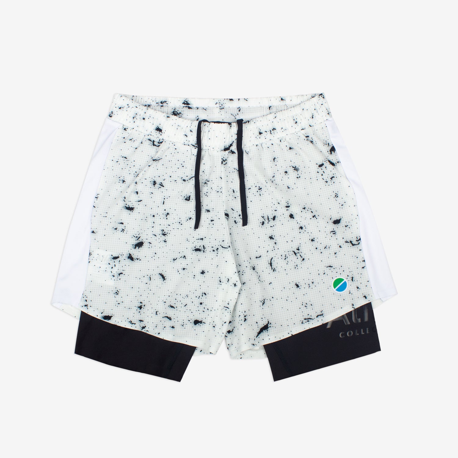 Core 2 in 1 Running Shorts - White - Atlas Collectif